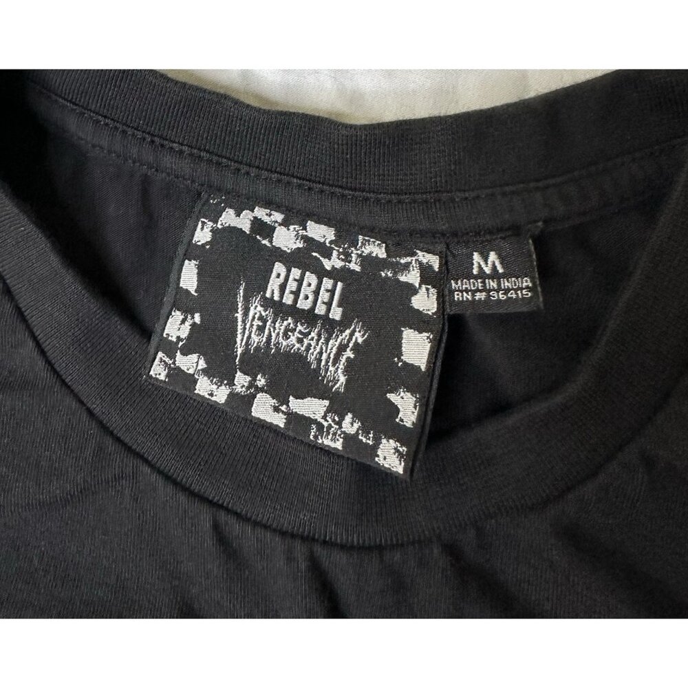 Rebel vengeance Teddy bear Men’s T-shirt Black y2k M - Picture 3 of 7